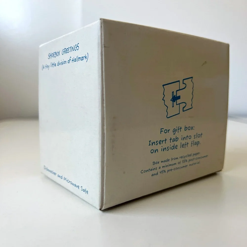 Hallmark Shoebox Greetings Grandma Cookies Mug NOS Gift Box Made in Thailand